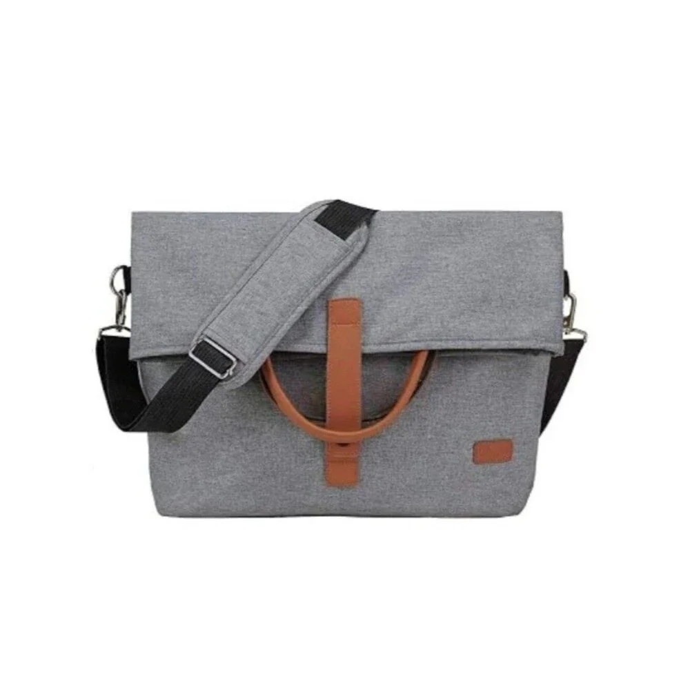 Lekesky Men's Laptop Briefcase Bag 15.6 Inch Messanger Bag Gray